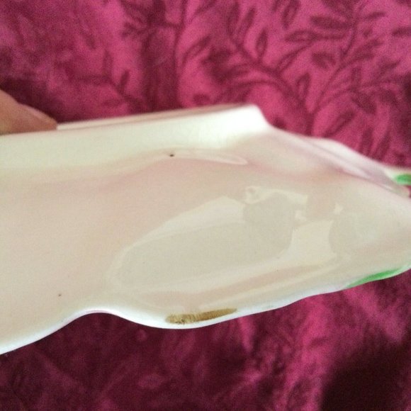 Shorter & Son Staffordshire UK 1930s Anemone Flower Dish - Picture 6 of 7